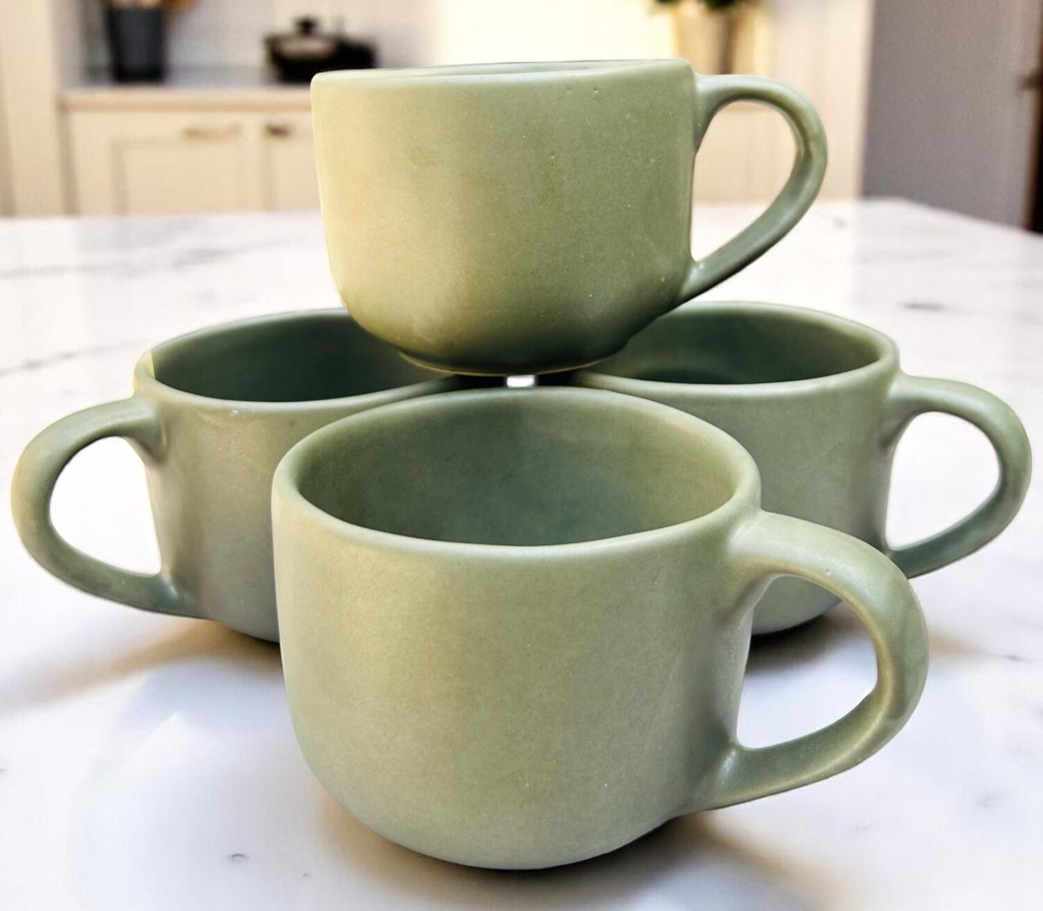 Mug verde oliva rústico